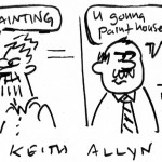 mfa painting, cartoon, keithallyn