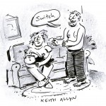 breastfeed cartoons, fathers help breastfeed cartoons, keithallyn