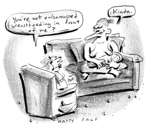 "Breastfeeding embarrassment"